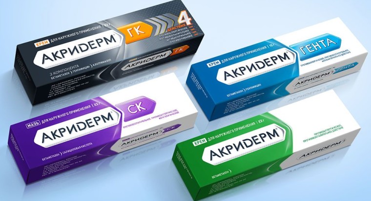 Акридерм используется для лечения экземы